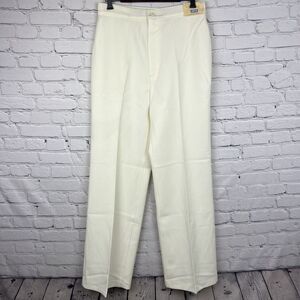 Levi's Vintage 70s Bend Over Pants Cream Polyester High Waist Slacks 32x33.5 NWT